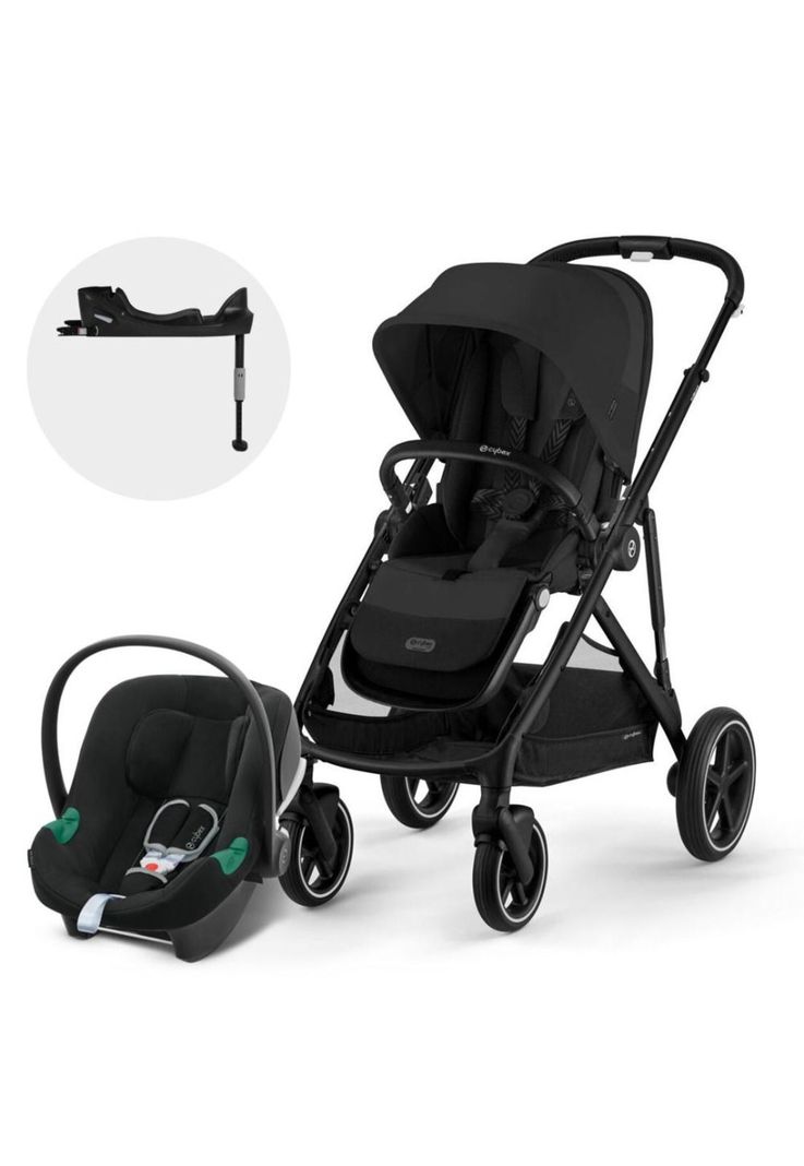 Coche Travel System Gazelle S 3.0 Blk M.black + Aton B2 + Ba Negro