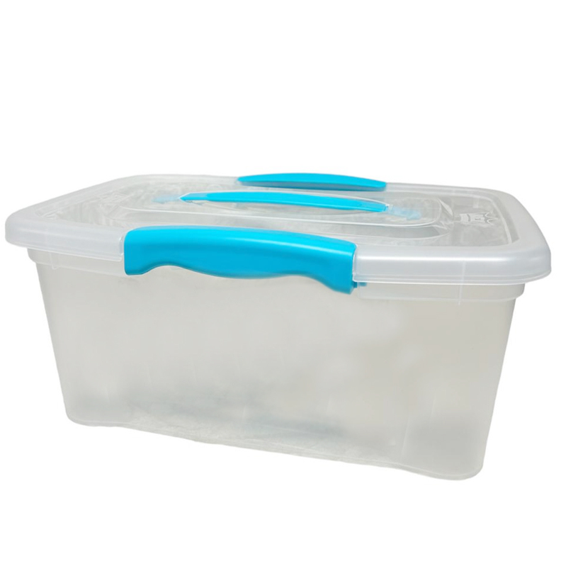 Caja Organizadora Transparente Con Tapa Y Manilla 6,5 Lts.-0