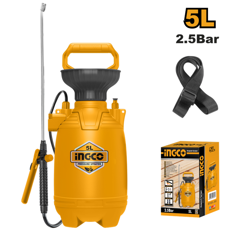 Pulverizador Fumigador 5 Litros Con Válvula De Seguridad-0