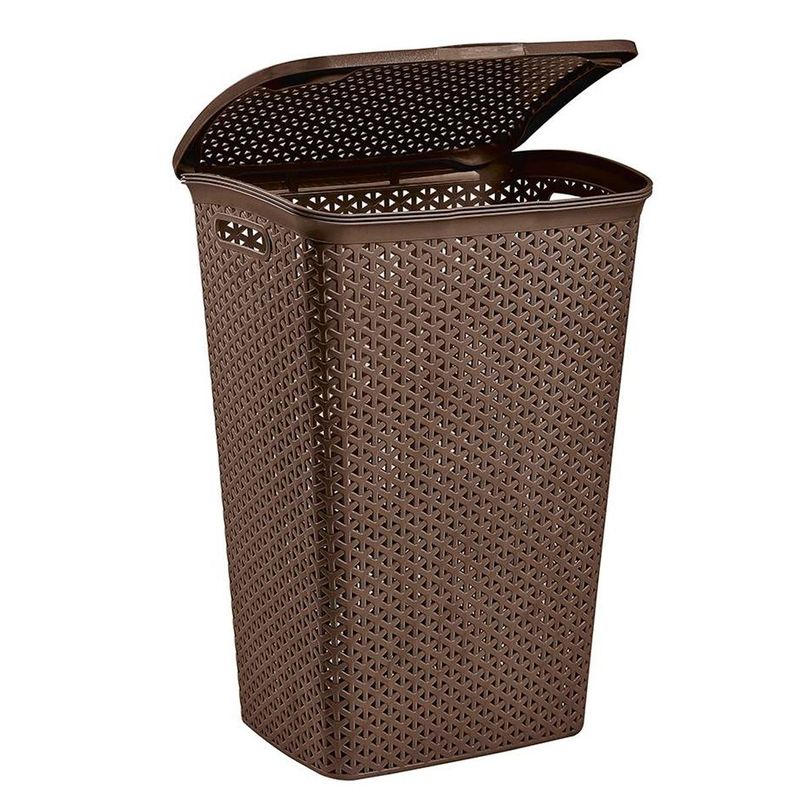 Cesto Para Ropa Bali Con Tapa 55 Litros-1