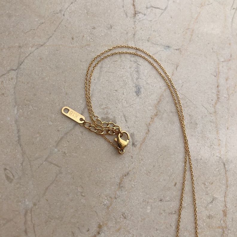 Collar Medalla Corazón Oro 18kt Bañado Diamantes Bañado LUXURYJOYAS-3