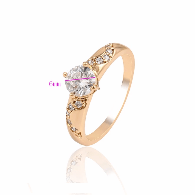 Anillo Compromiso Aniversario Toque De Oro 18kt-4