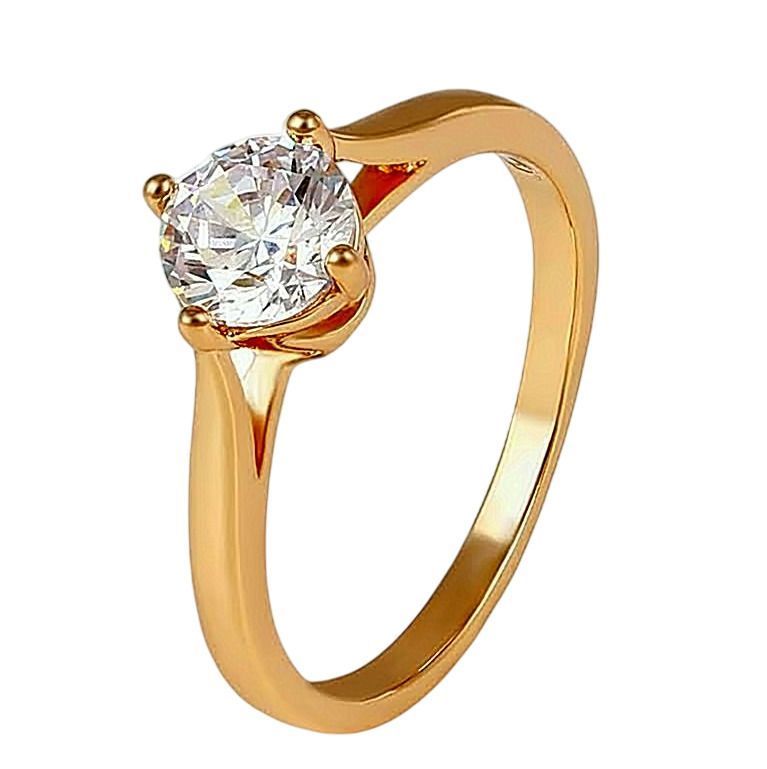 Anillo Compromiso Aniversario Baño De Oro 18kt-0