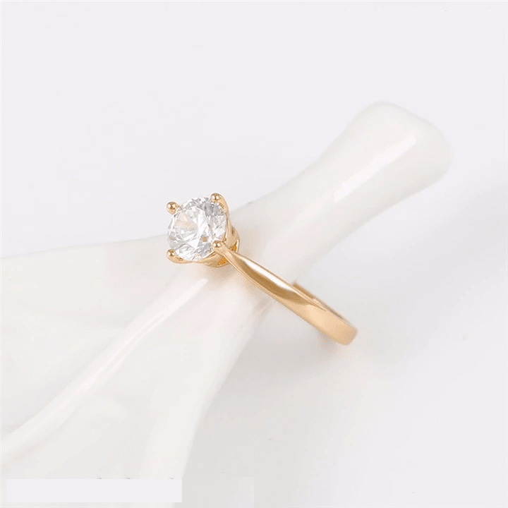 Anillo Compromiso Aniversario Baño De Oro 18kt-3