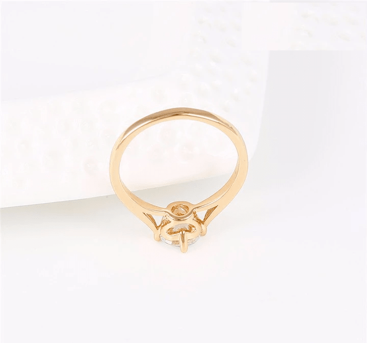 Anillo Compromiso Aniversario Baño De Oro 18kt-4