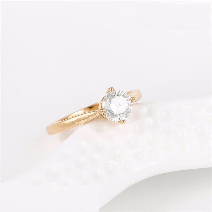 Anillo Compromiso Aniversario Baño De Oro 18kt-5