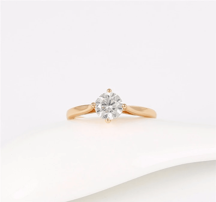 Anillo Compromiso Aniversario Baño De Oro 18kt-6