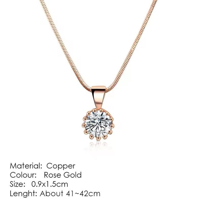 Oferta Collar Punto Luz De Cristal Oro 18kt Bañado - Dorado-1