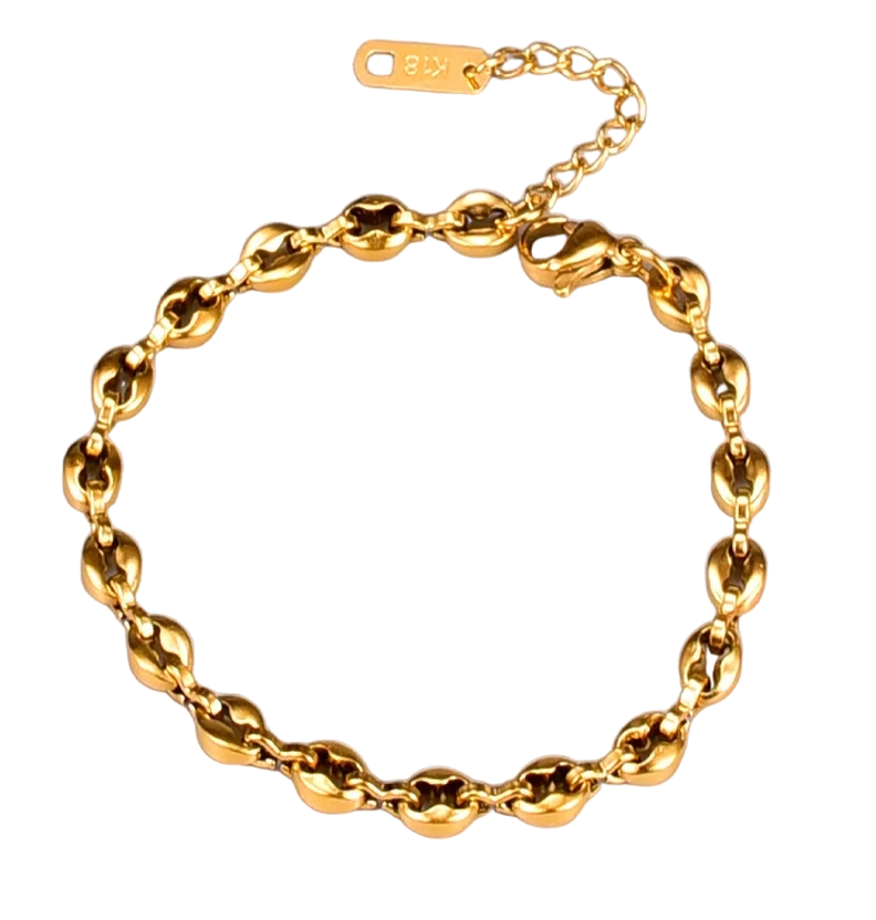 Pulsera exclusiva unisex Oro 18kt Bañado-0