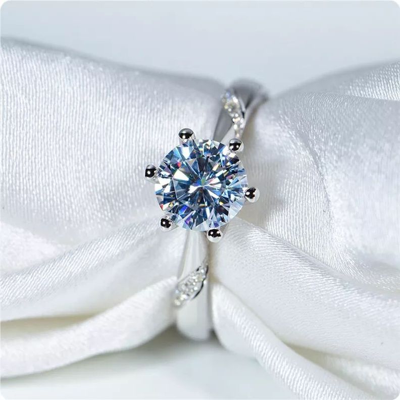 Anillo Exclusivo Compromiso Toque De Oro Blanco 18kt -3