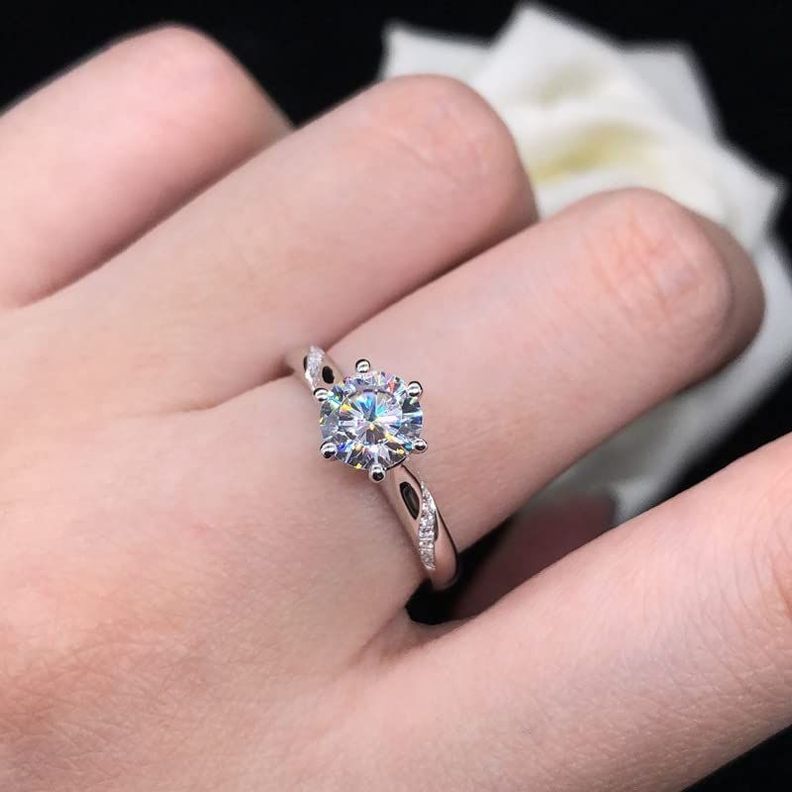 Anillo Exclusivo Compromiso Toque De Oro Blanco 18kt -5