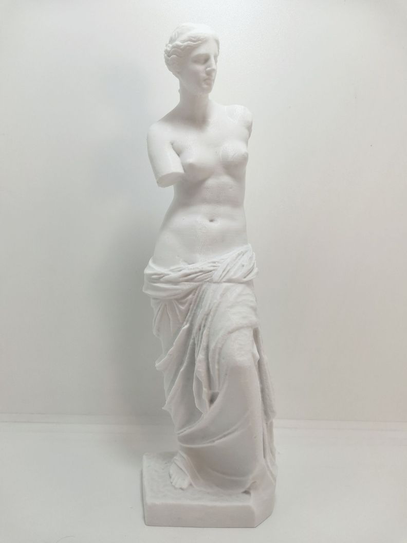 Venus de Milo Escultura Clásica en Impresión 3D, 25 cm, Blanco Elegante-0