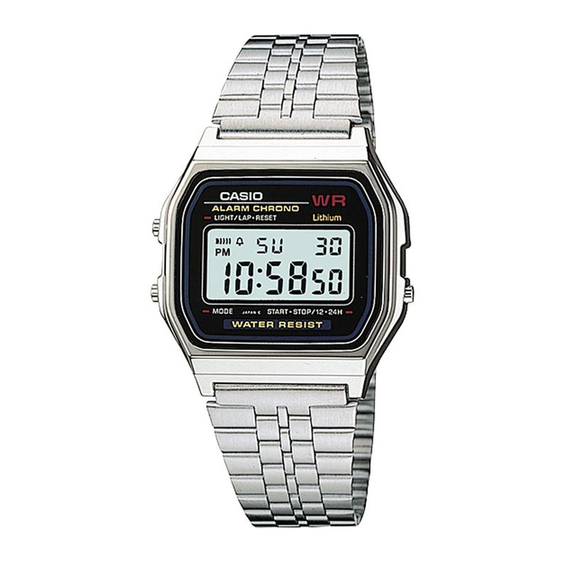 Reloj CASIO A159WA-N1DF Resina/Cromado Unisex Plateado-0