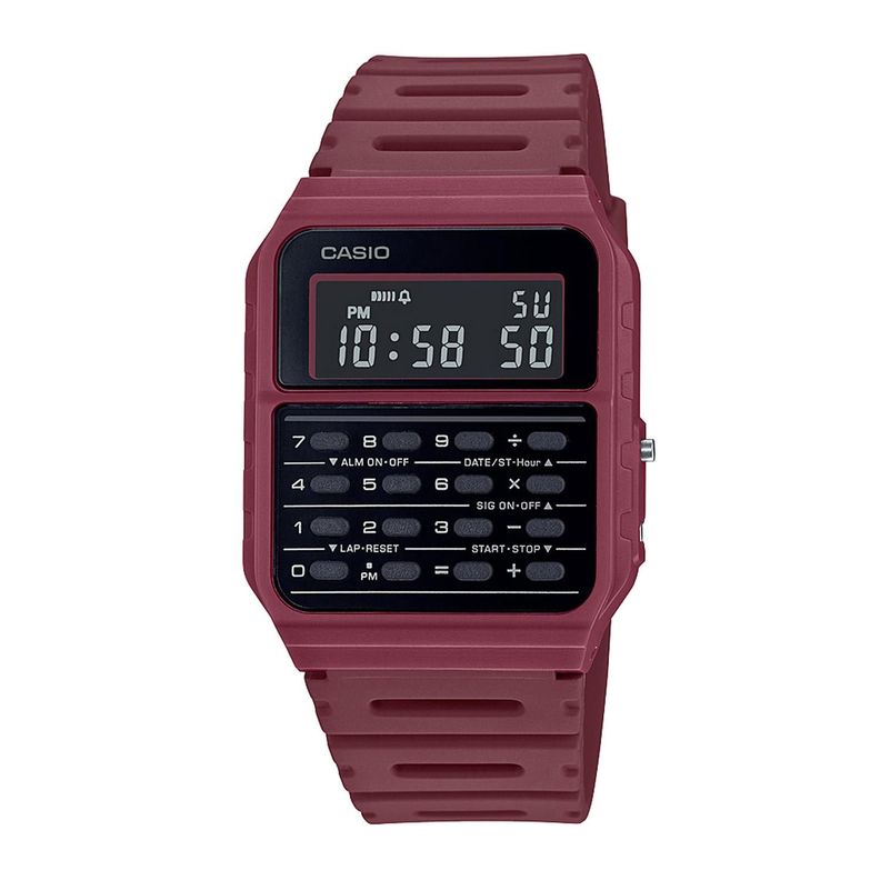 Reloj CASIO CA-53WF-4BDF Resina Juvenil Rojo-0