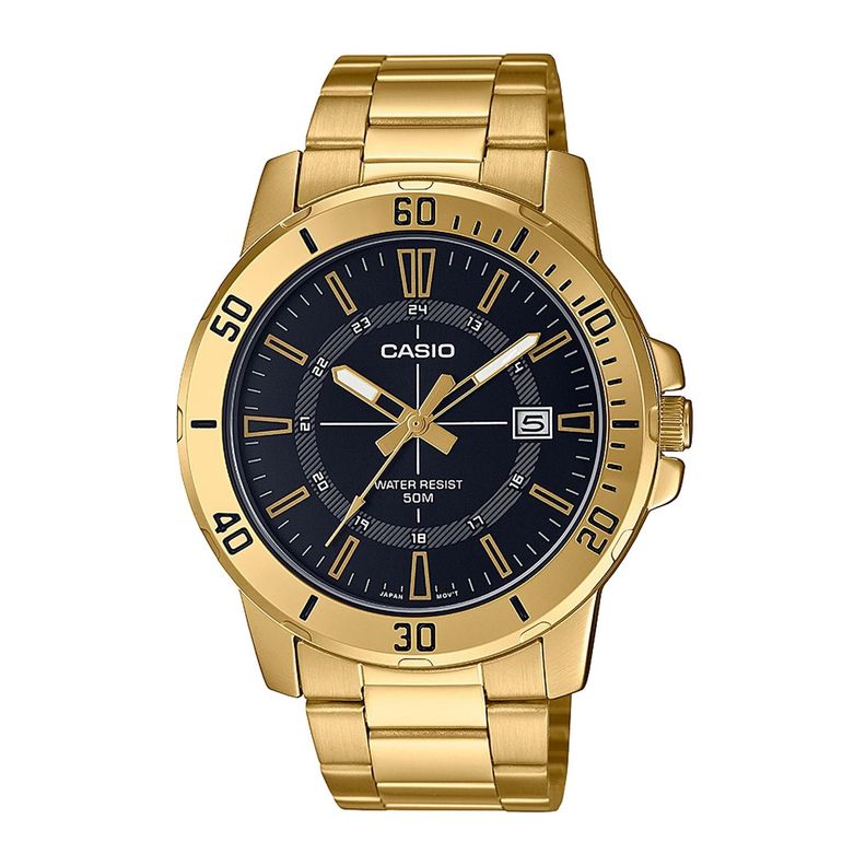 Reloj CASIO MTP-VD01G-1CVUDF Acero Hombre Dorado-0
