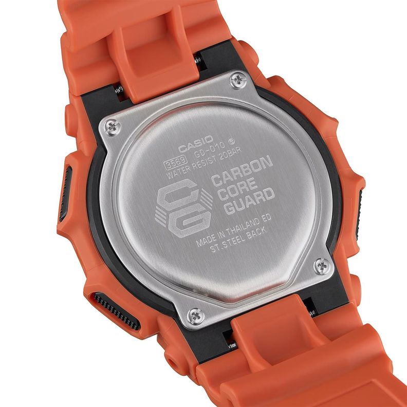 Reloj G-SHOCK GD-010-4DR Carbono/Resina Hombre Naranja-4