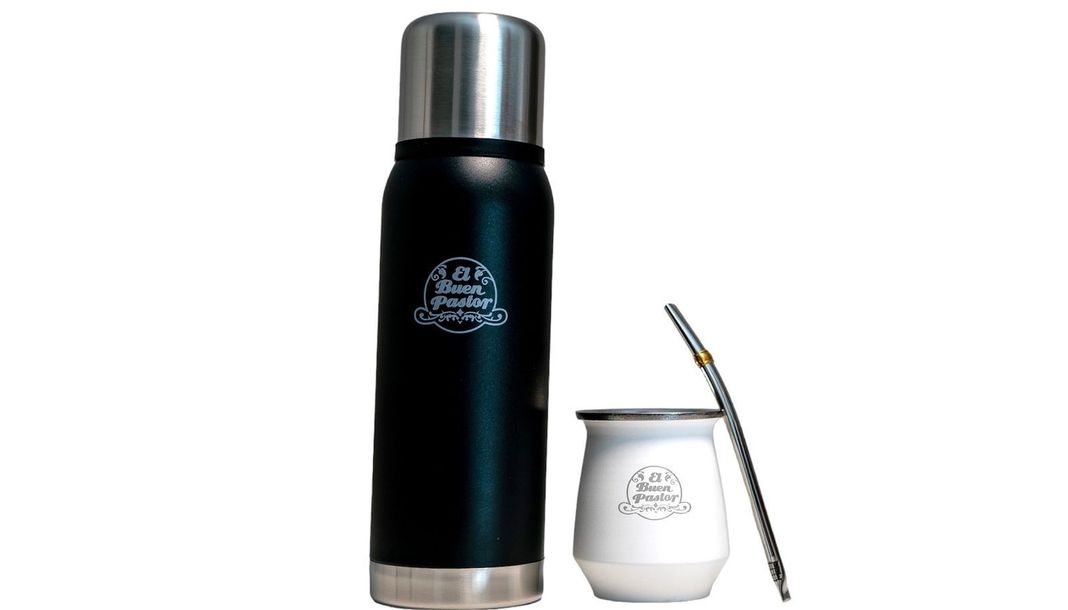 Set Matero Flora Blanco Acero Inoxidable El Buen Pastor-0