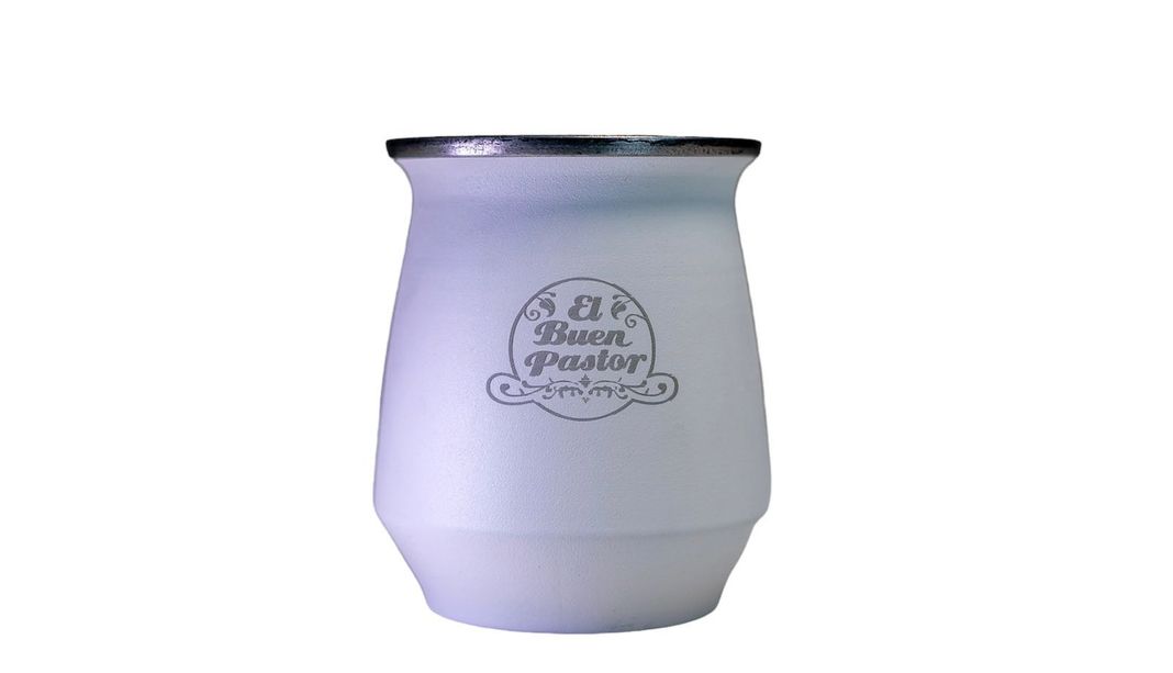Set Matero Flora Blanco Acero Inoxidable El Buen Pastor-2