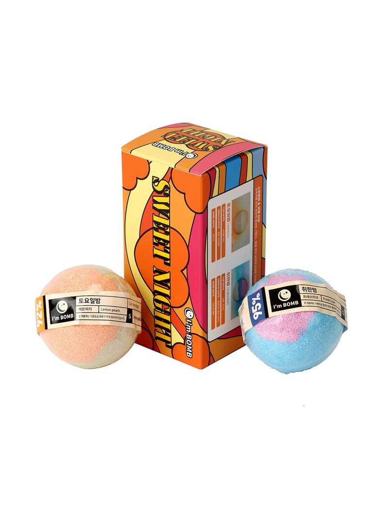 Set De 2 Bombas De Tina Con Aroma Sweet Night 120g Im Bomb-0