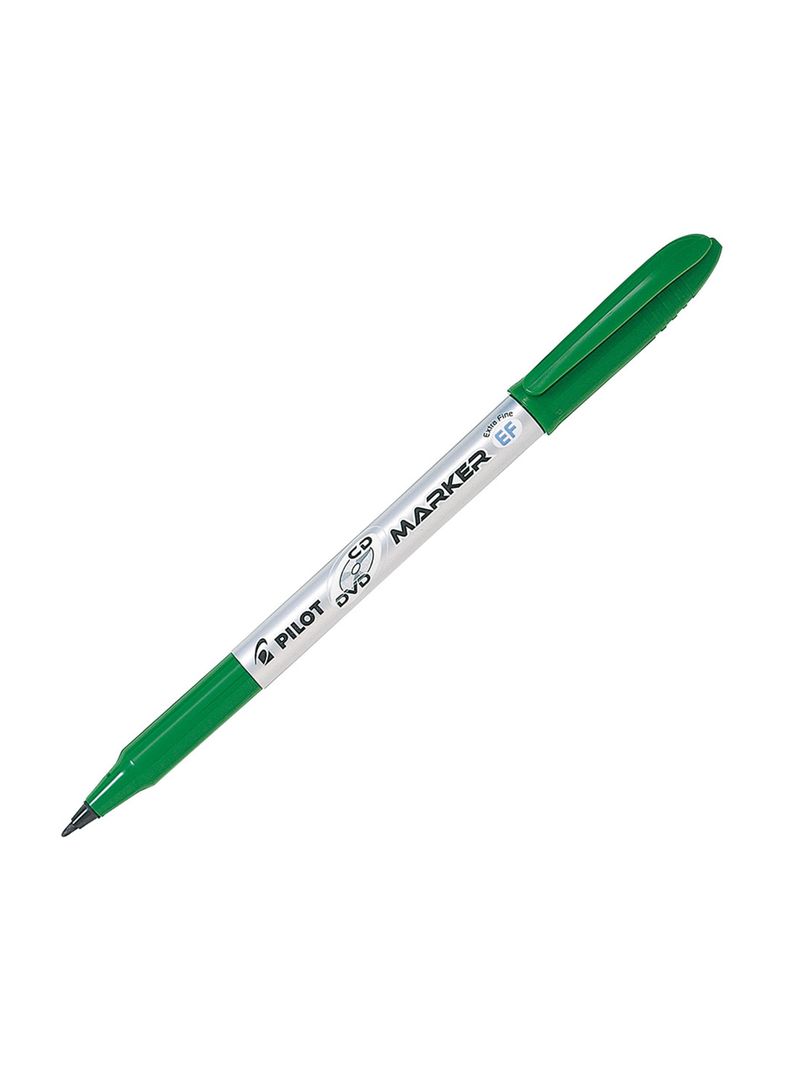 Marcador Permanente CD/DVD Extra Fina Verde Pilot -1