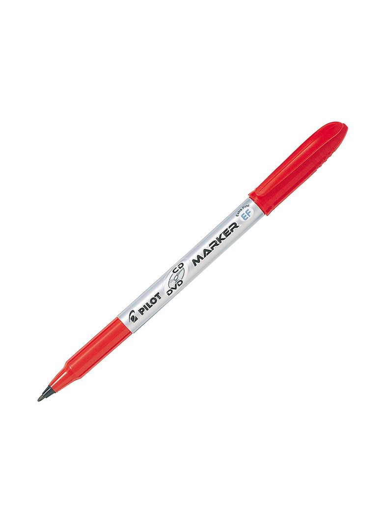 Marcador Permanente CD/DVD Extra Fina Rojo Pilot -1