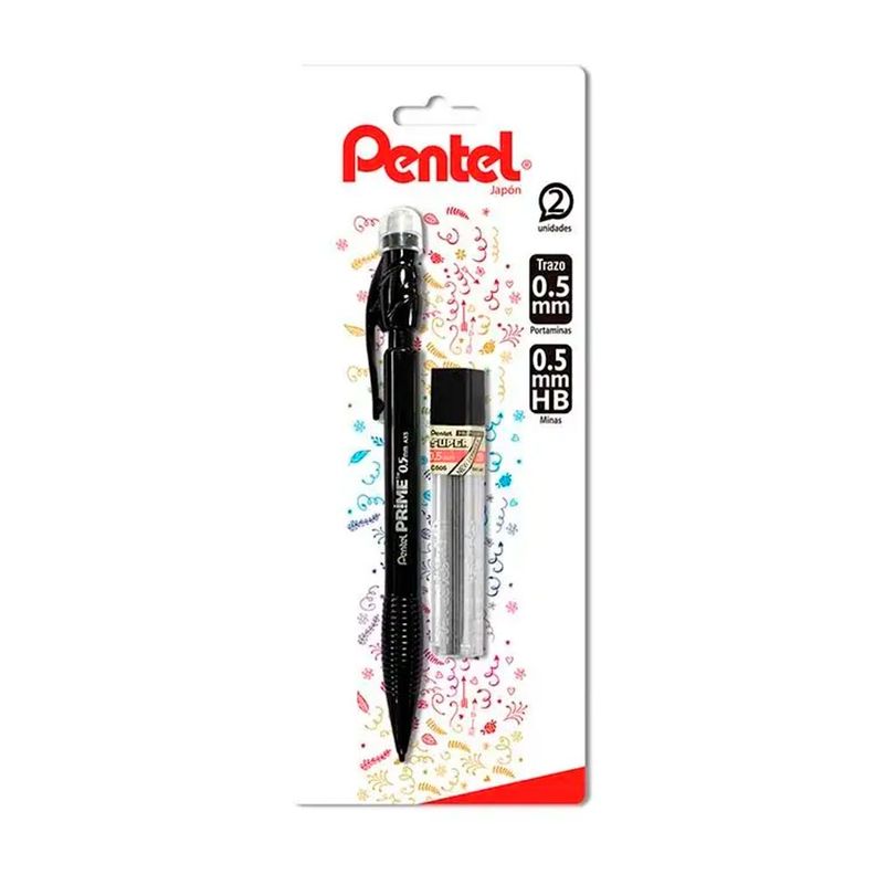 Set Portaminas Prime + Minas 0.5mm Pentel-0