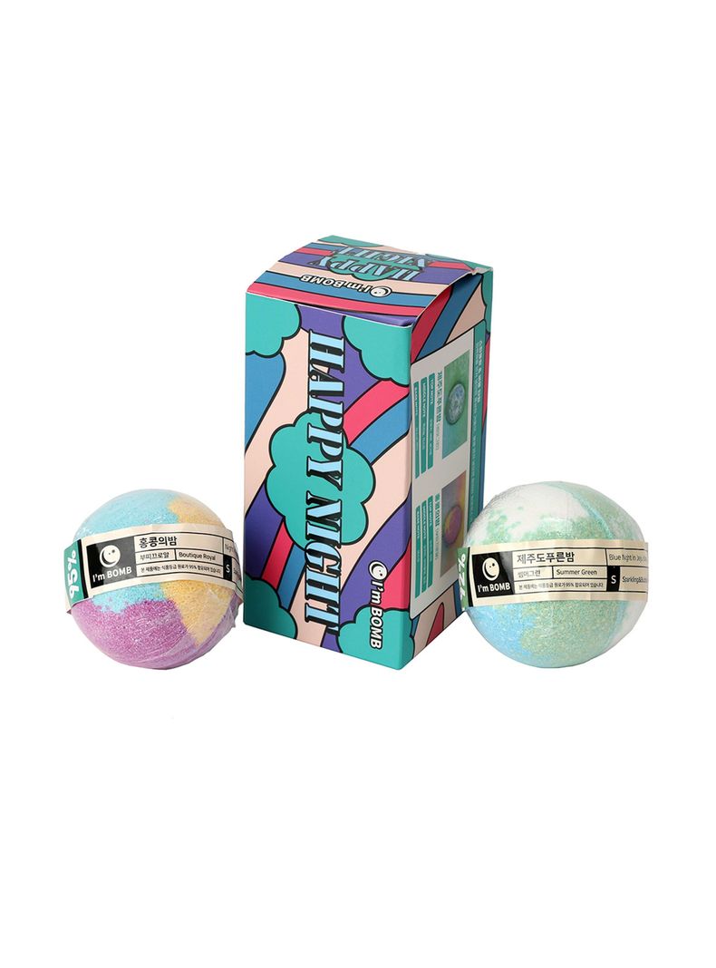 Set De 2 Bombas De Tina Con Aroma Happy Night 120g Im Bomb-0