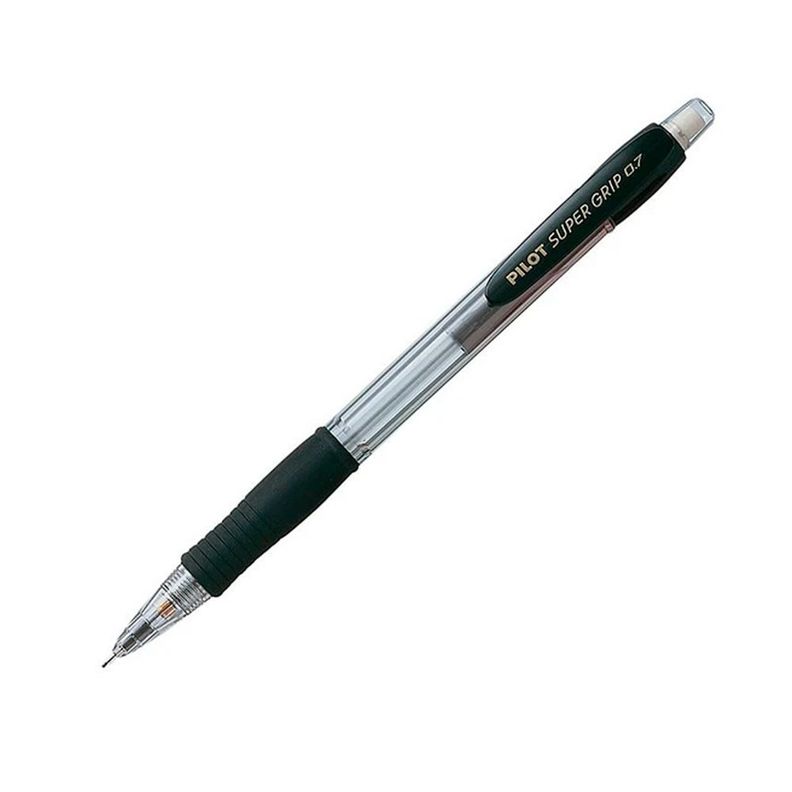 Portaminas Super Grip H187 0.7mm Negro Pilot-0