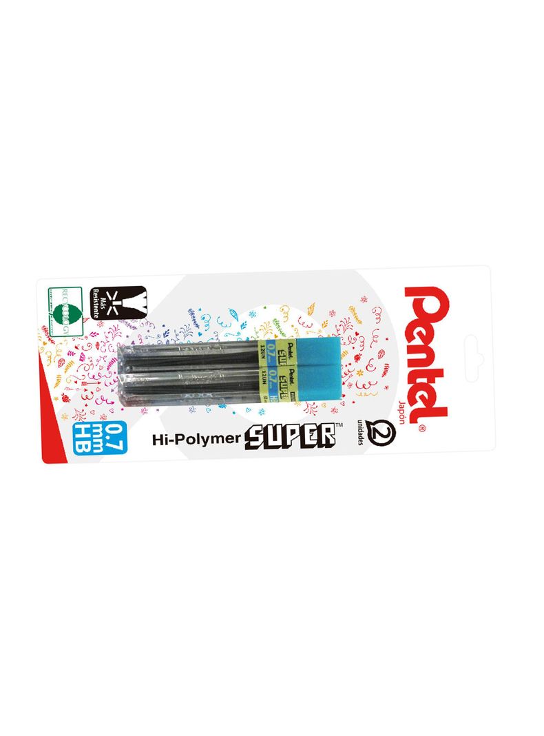 Set 2 Tubos Minas 0.7mm HB Pentel-1