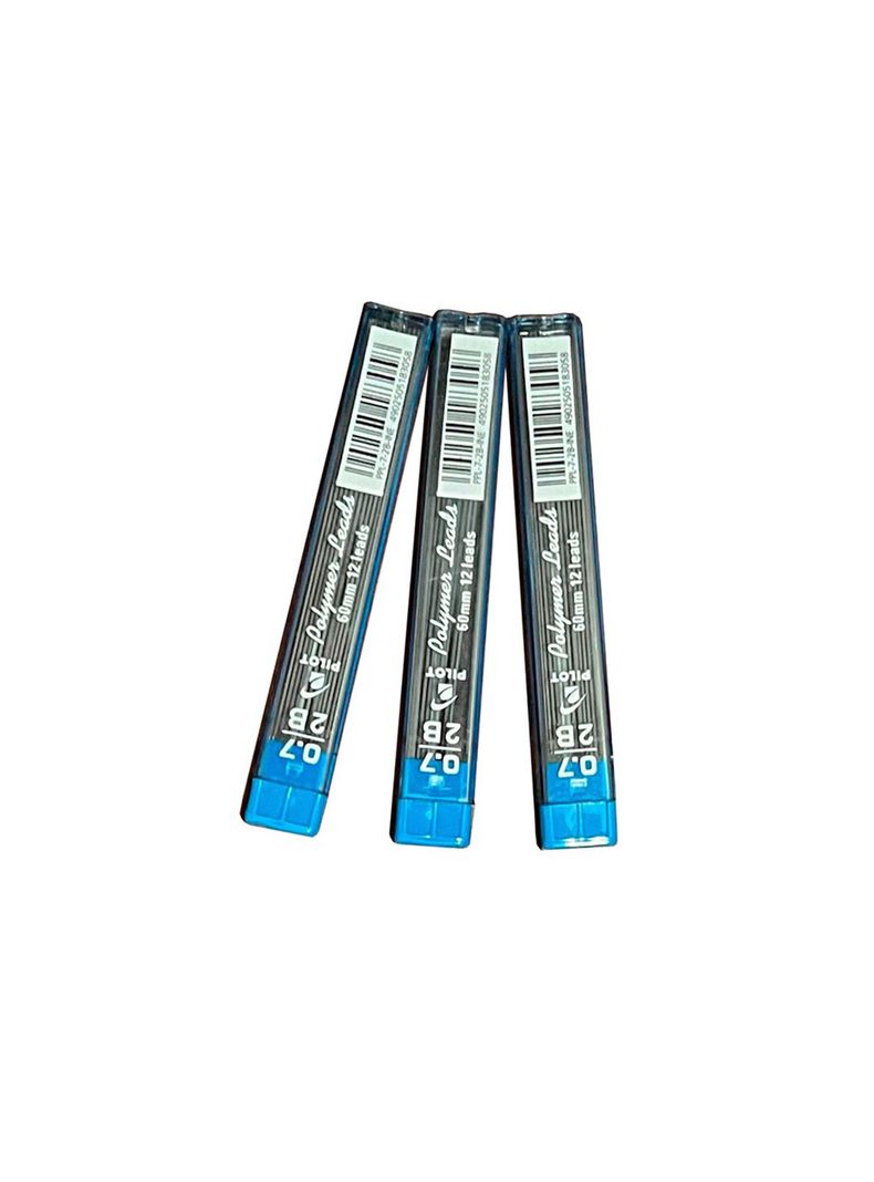 Set 3 Tubos Minas 2B 0.7mm  Pilot-1