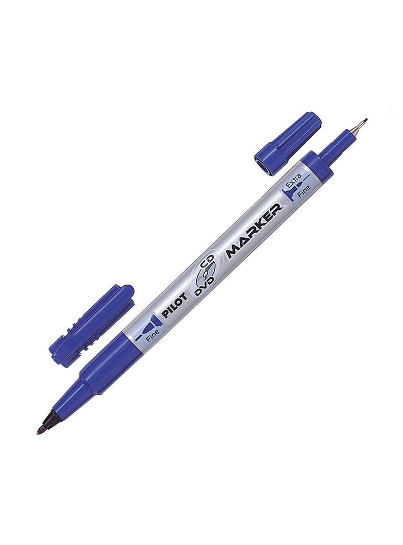 Marcador CD+DVD Doble Punta Azul Pilot-1