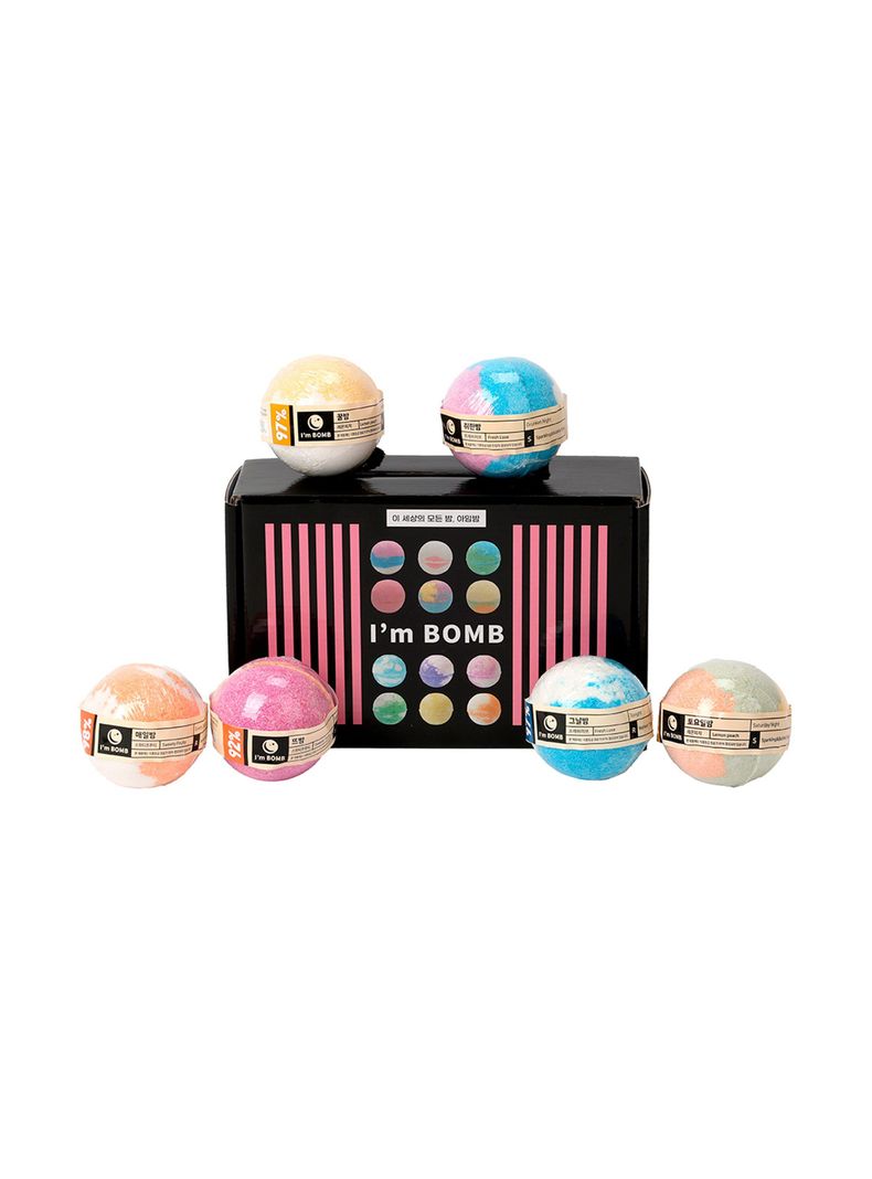 Set De 6 Bombas De Tina Con Aroma Surtido 120g Im Bomb-1