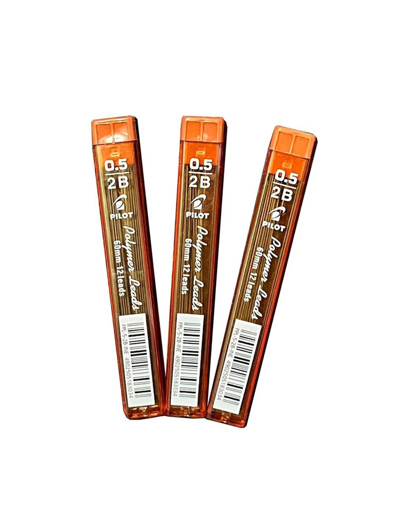 Set 3 Tubos Minas 2B 0.5mm Pilot-1