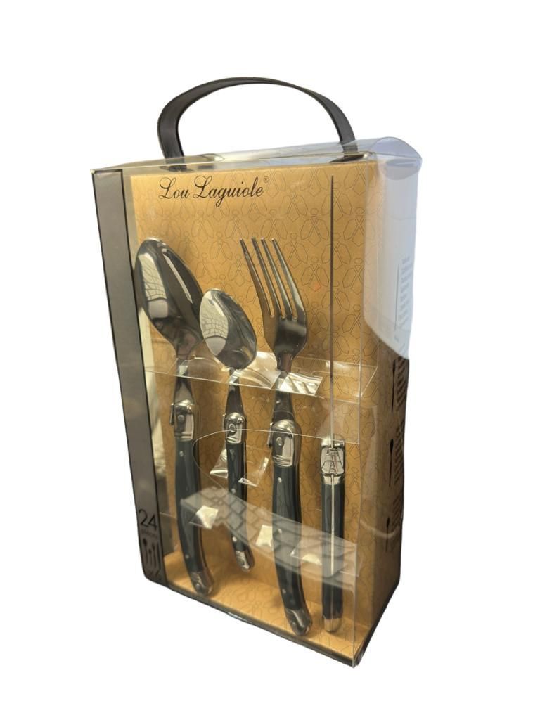 JUEGO CUCHILLERIA GRAFITO TRADITION LAGUIOLE, 6 PERSONAS, 24 PZ-3