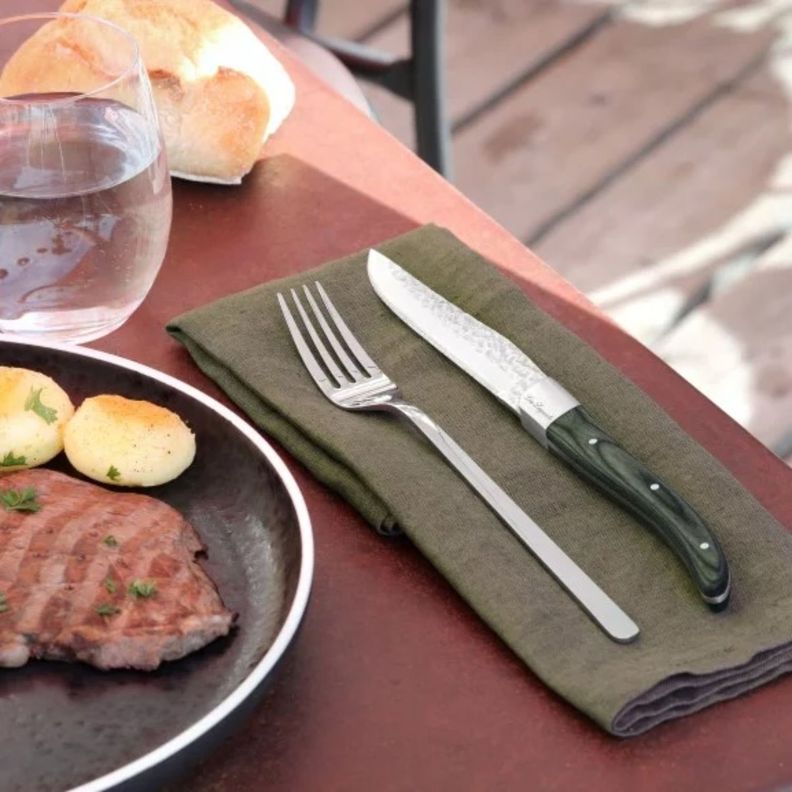 SET 4 CUCHILLOS CARNE VOLCANO LAGUIOLE, CAJA MADERA-4
