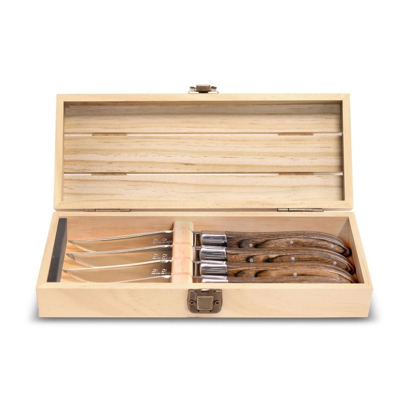 SET 4 CUCHILLOS CARNE LOUIS NOYER LAGUIOLE, CAJA MADERA-2