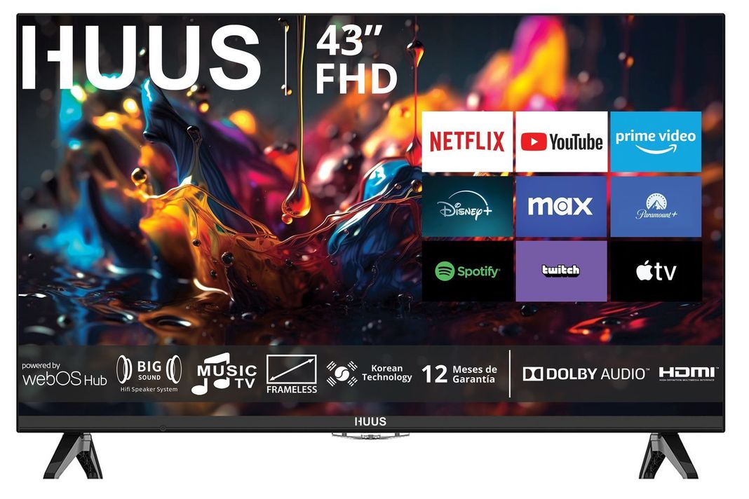 Led 43" HUUS Smart TV HD WebOS Powered By LG-0