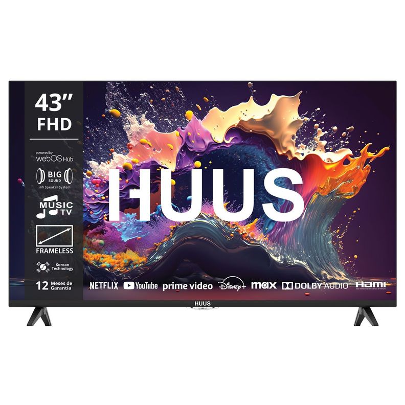 Led 43" HUUS Smart TV HD WebOS Powered By LG-1