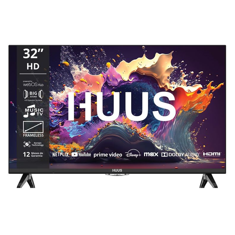 Led 32" HUUS Smart TV HD WebOS Powered By LG-1