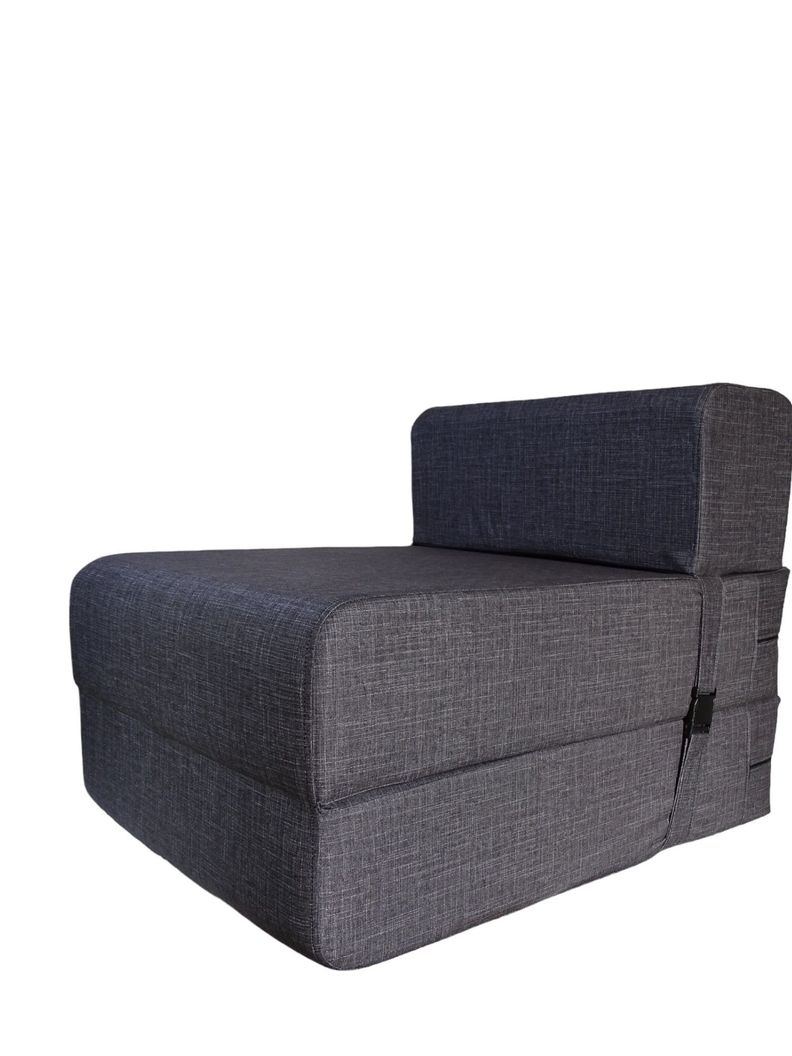 SOFA CAMA  DE ESPUMA DE 65CM GRIS-0