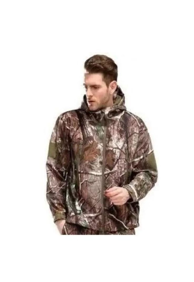 Chaqueta softshell táctica militar con capucha impermeable, talla XXXL-3