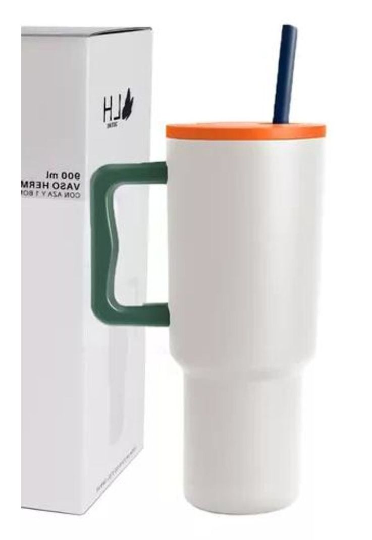 Vaso térmico mug, 900 lt, acero inoxidable, gris-1