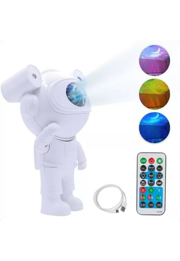 Proyector lámpara LED de galaxia, astronauta, lámpara de mesa-0