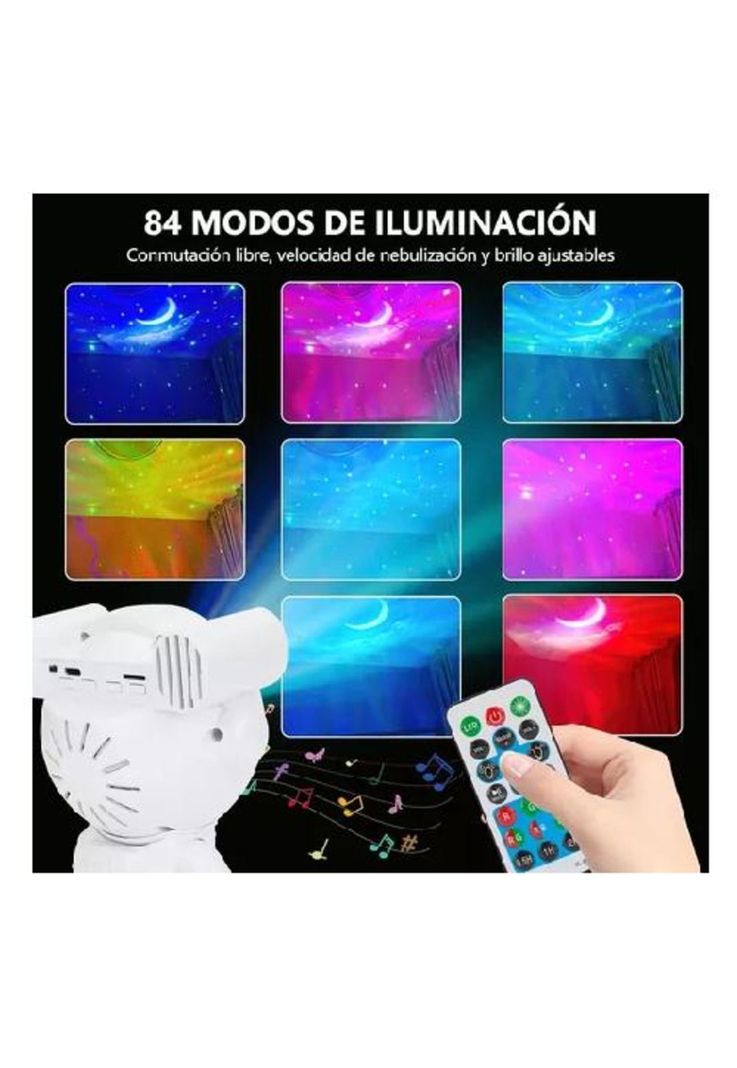 Proyector lámpara LED de galaxia, astronauta, lámpara de mesa-1