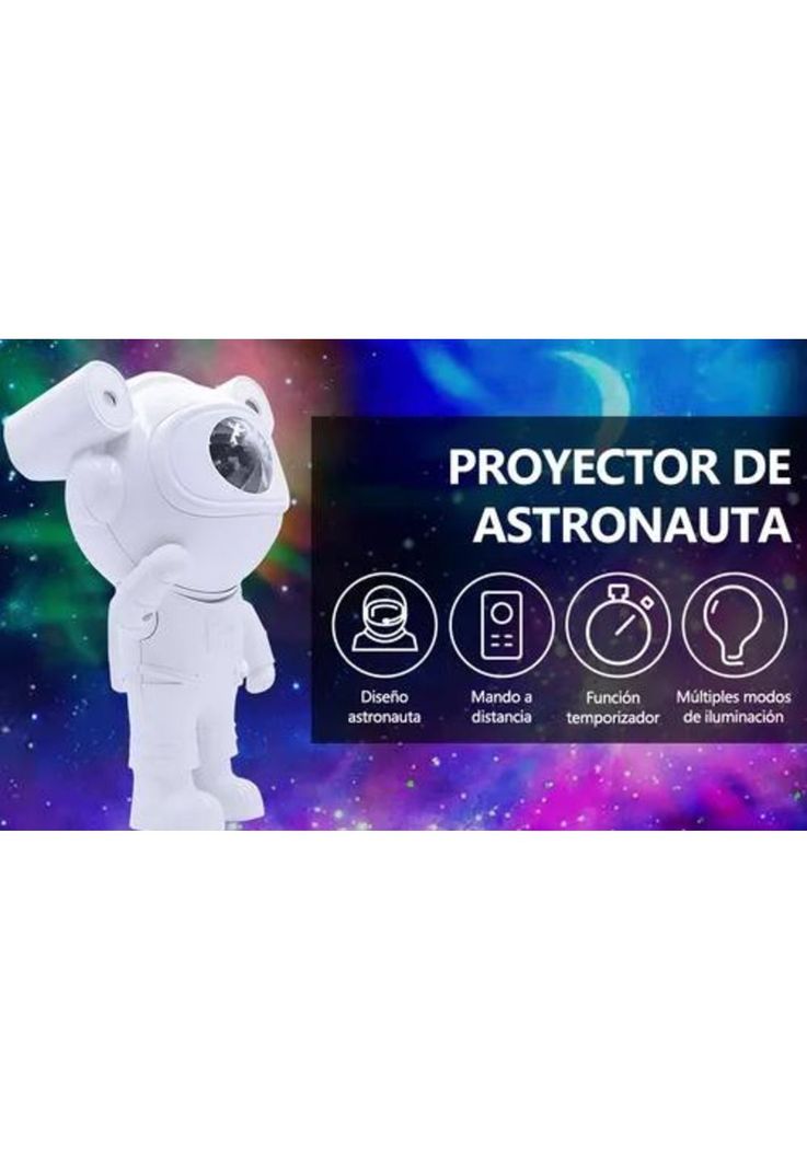 Proyector lámpara LED de galaxia, astronauta, lámpara de mesa-4