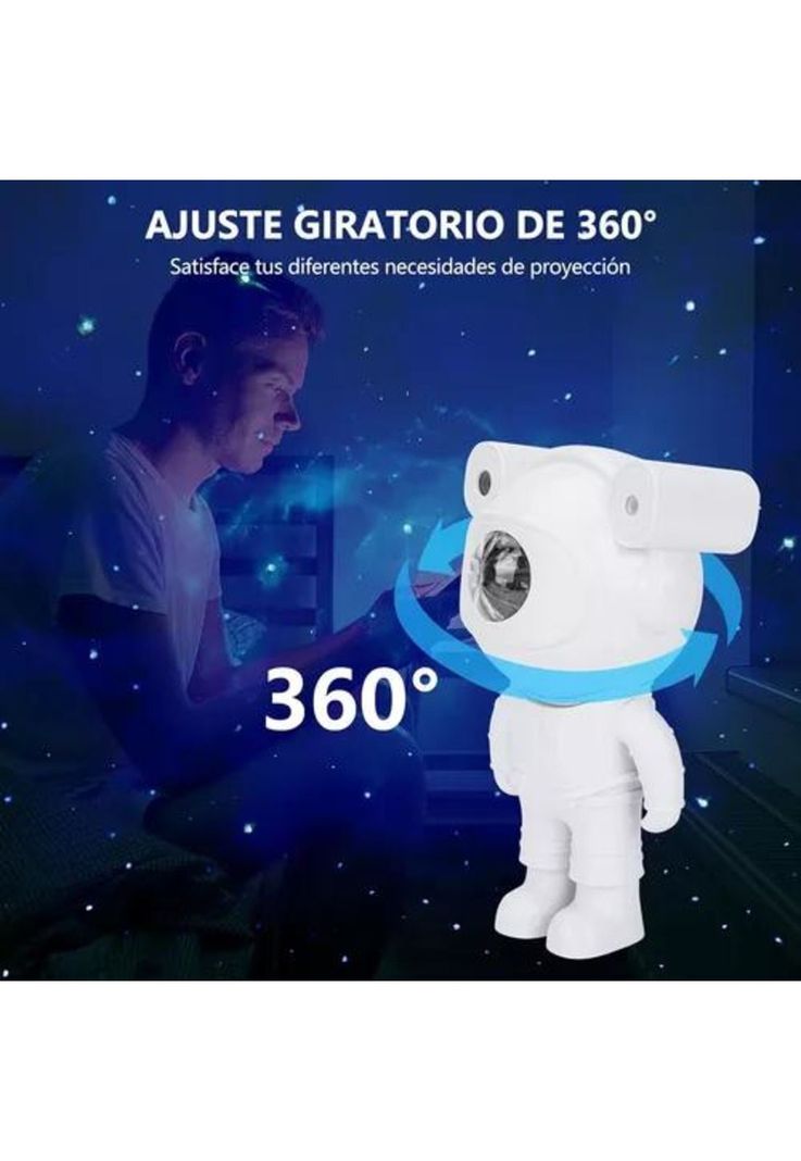 Proyector lámpara LED de galaxia, astronauta, lámpara de mesa-5