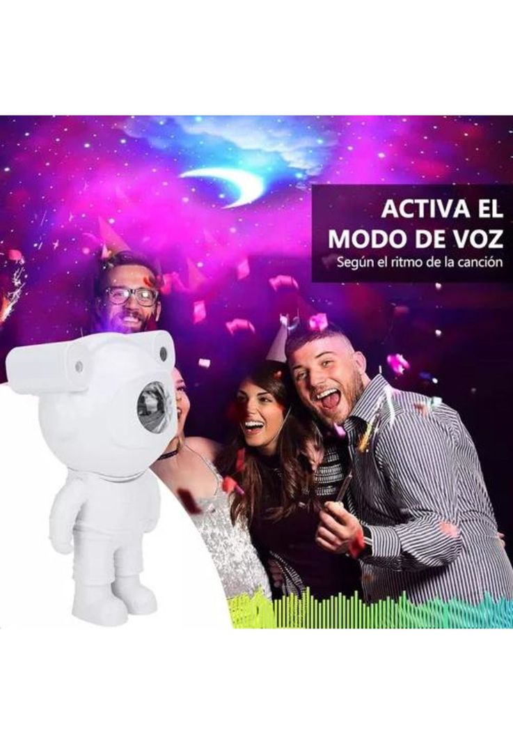 Proyector lámpara LED de galaxia, astronauta, lámpara de mesa-6