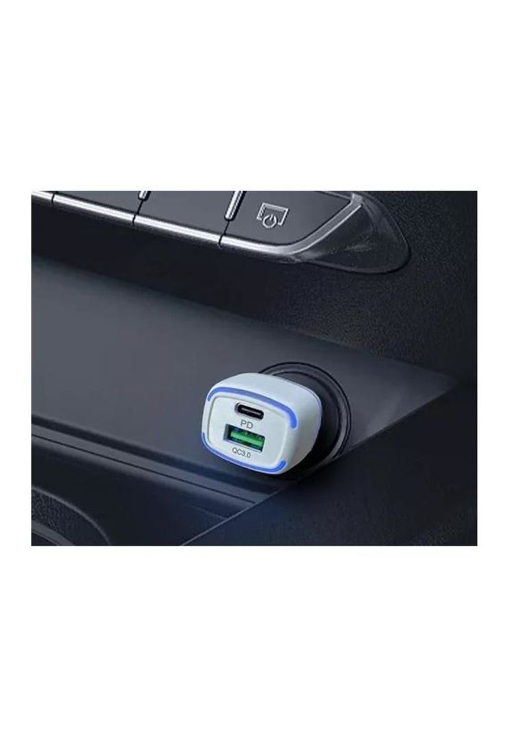 Cargador de teléfono para auto carga rápida blanco-3