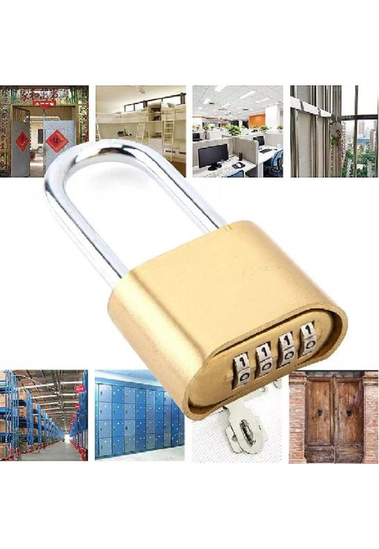 Candado clave inoxidable 4 dígitos exterior waterproof co...-6