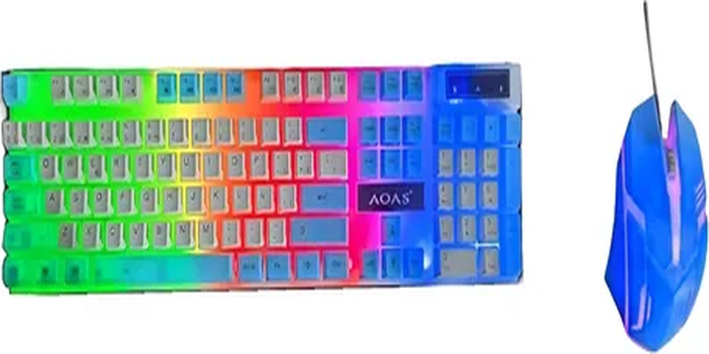Pack teclado gamer español + mouse rgb